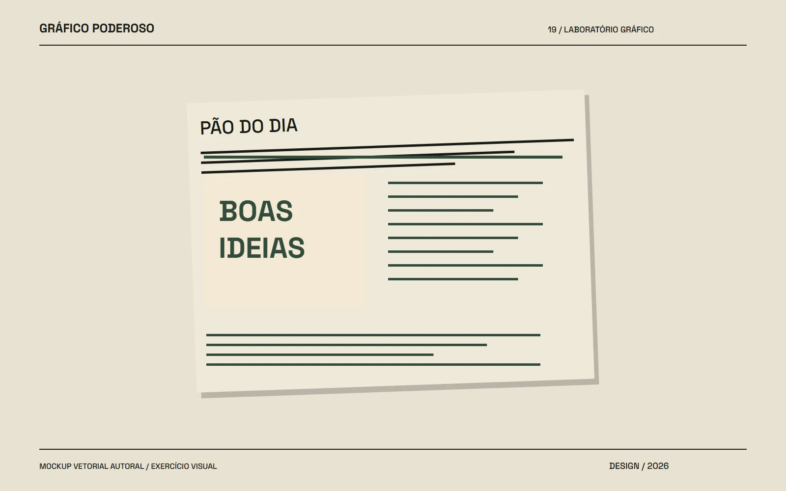 Mockup vetorial autoral: Branding editorial para pequenos negócios: da voz à página