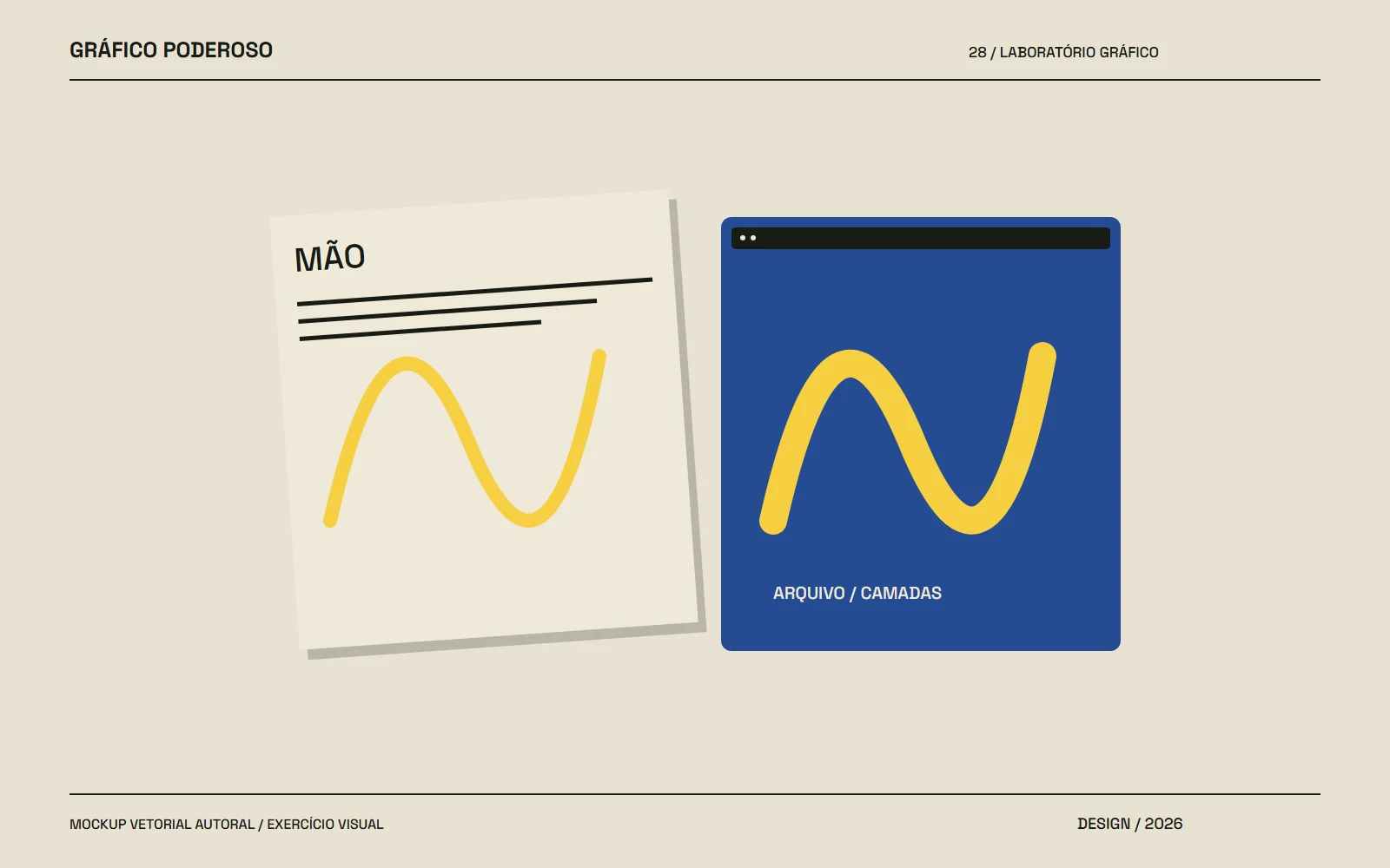 Mockup vetorial autoral: Do papel à tela: um fluxo híbrido de desenho e edição