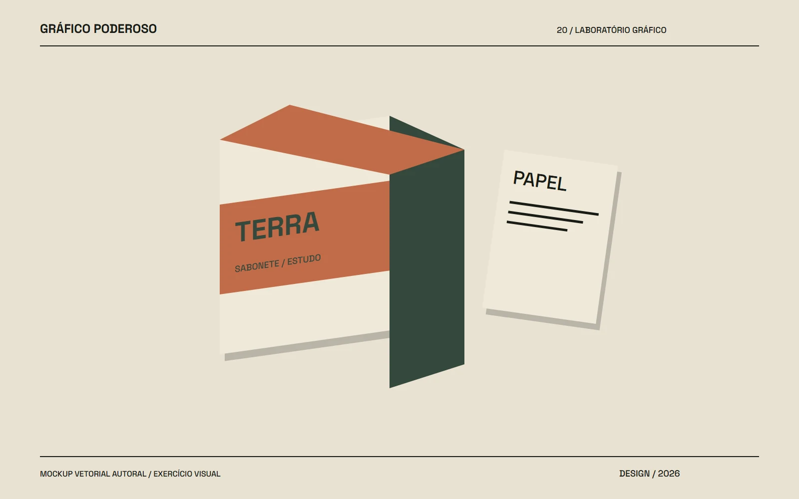 Mockup vetorial autoral: Embalagem tátil: faça o material participar da identidade