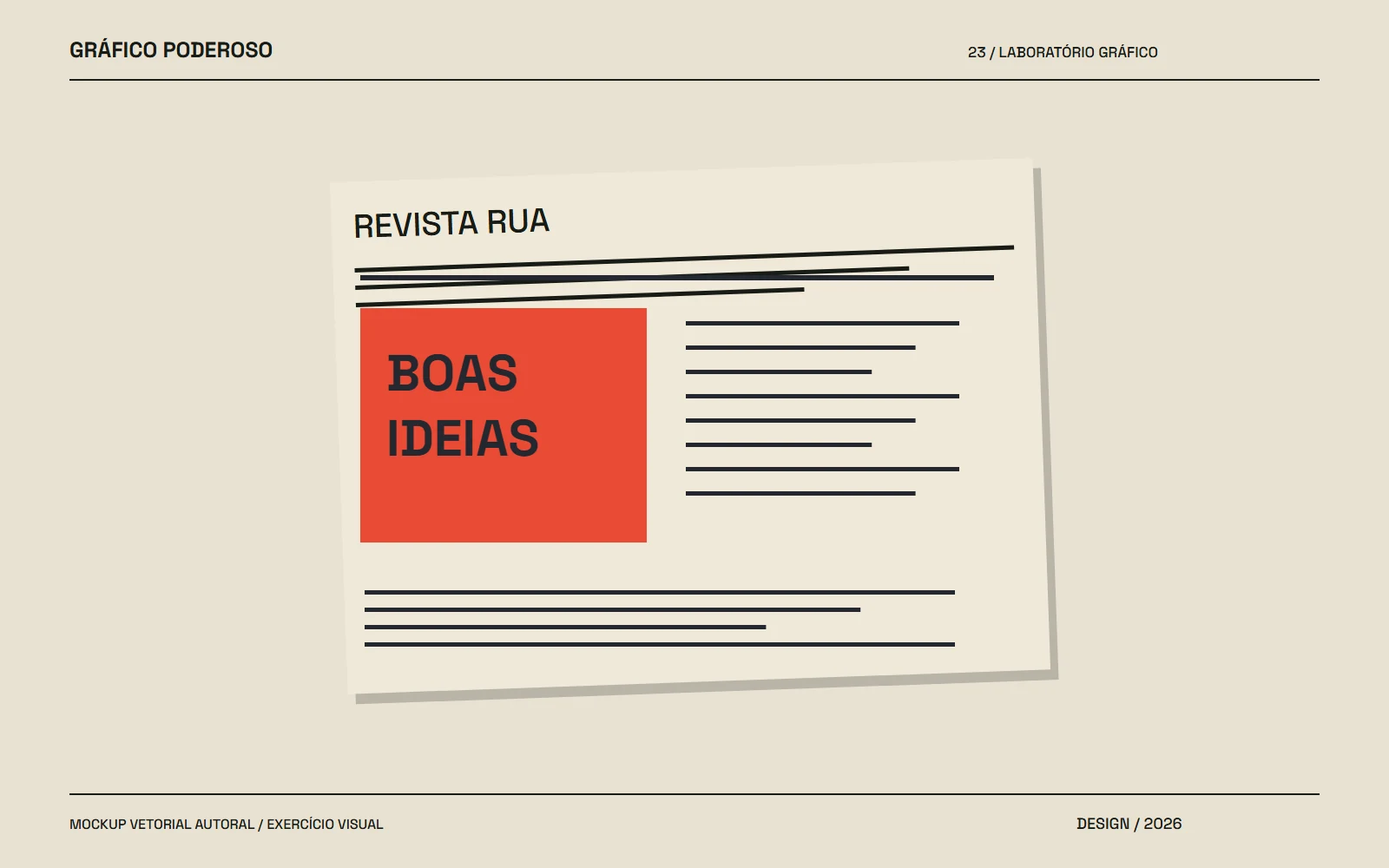 Mockup vetorial autoral: Site com ritmo de revista: monte um grid editorial responsivo