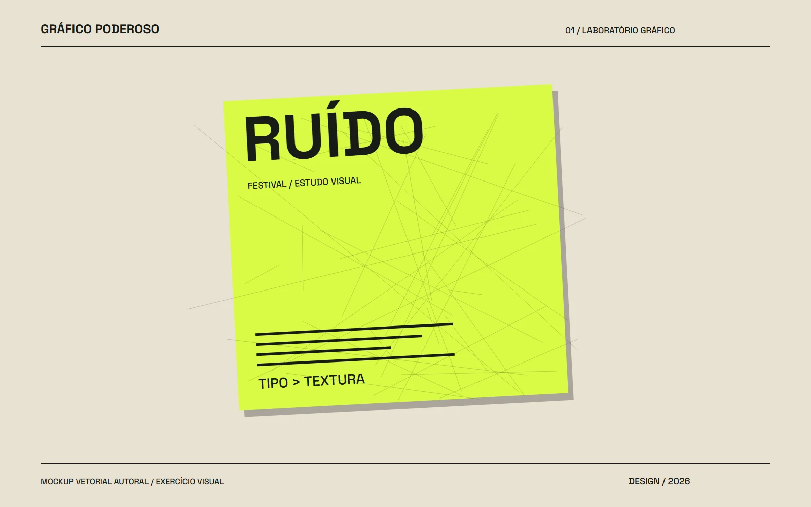 Mockup vetorial autoral: Grunge em 2026: textura com hierarquia, não sujeira por acaso
