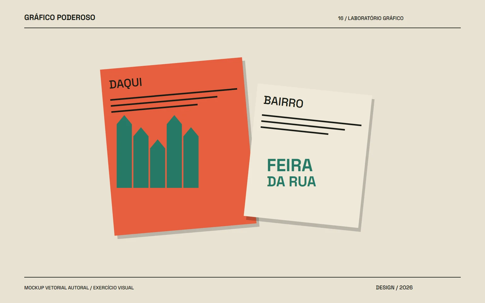 Mockup vetorial autoral: Identidade local: pesquise o lugar antes de desenhar o símbolo