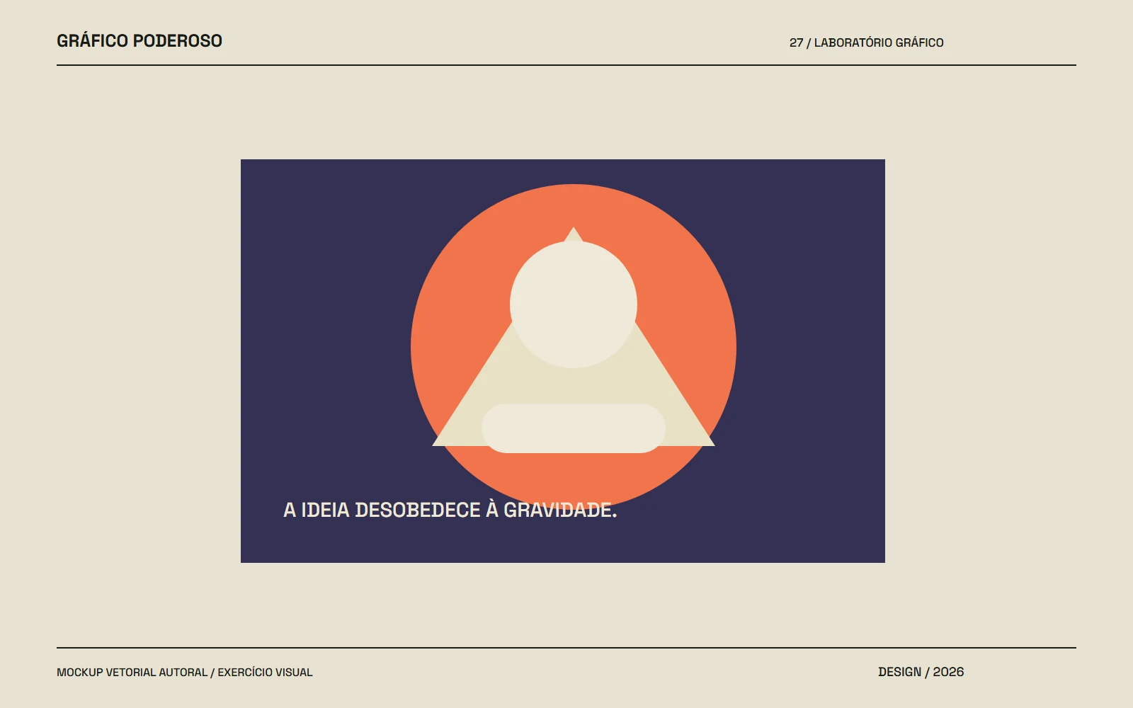 Mockup vetorial autoral: Surrealismo em campanhas: uma ideia impossível com foco
