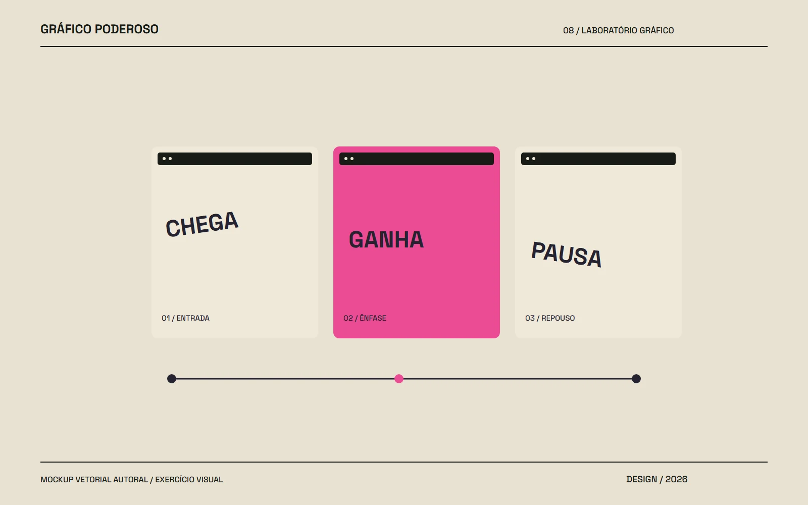 Mockup vetorial autoral: Tipografia cinética: um storyboard que faz a palavra agir